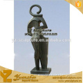 modern cast brass abstract figure statue for home decoration